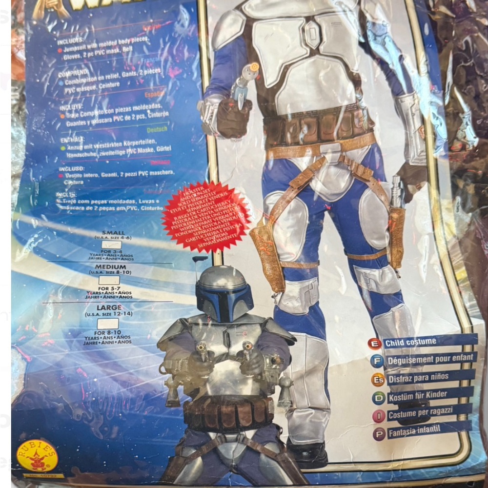 Star Wars Jango Fett Costume for Kids size small